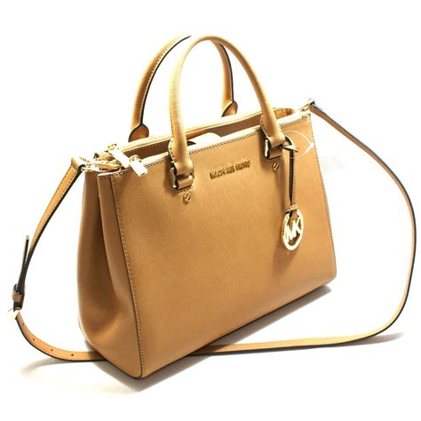 michael kors 30s4gtvs6l|Michael Kors Sutton Leather Medium Satchel Handbag .